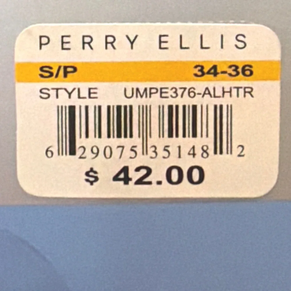 Perry Ellis Portfolio Crew Neck Undershirt Mens Small Multicolor 4-Pack Cotton